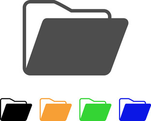 open folder flat icon vector image