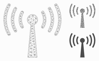 Wi-fi station mesh network model vector