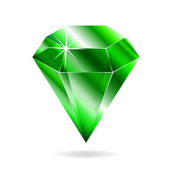 emerald gemstone vector image