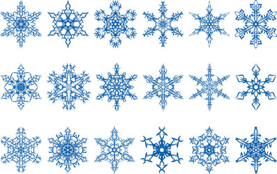 Snowflakes vector