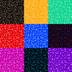 seamless patterns polka dot set vector image