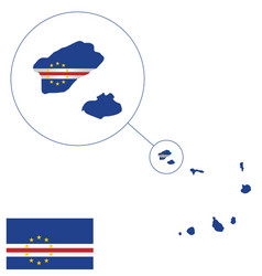 cape verde flag vector image