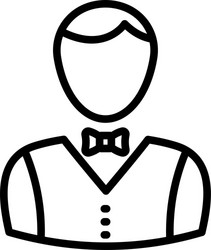 waiter icon which can easily modify or edi vector image