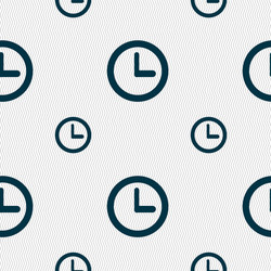 clock sign icon mechanical symbol seamless vector image