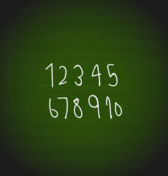 hand drawing numbers design vector image