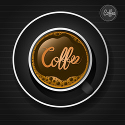 coffee cup vector image