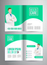 healthcare brochure vector image