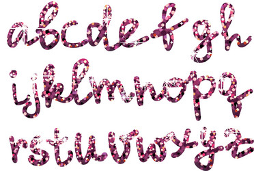 glamour text vector