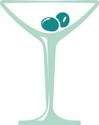 cocktail glass icon vector image