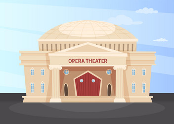 opera building authentic architectural object vector image