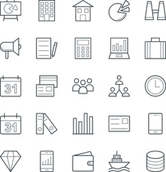 trade cool icons 1 vector image