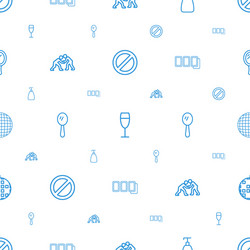 shiny icons pattern seamless white background vector image