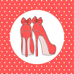 elegant high heels vector image