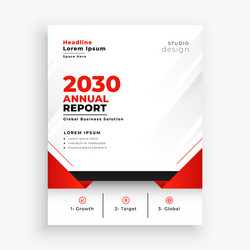 stylish annual report business brochure flyer vector image