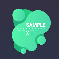 Dynamical green gradient form abstract banner vector