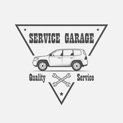 car service logo vector image