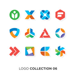 logo collection 6 vector image