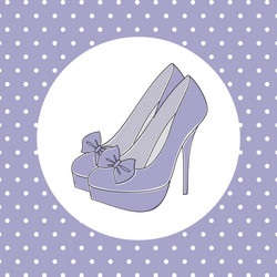 elegant high heels vector image