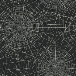 halloween themed seamless pattern spider web vector image