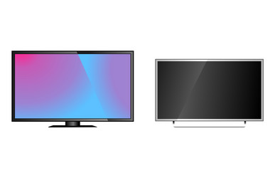 tv screen lcd monitor template electronic device vector image