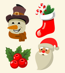 christmas background vector image