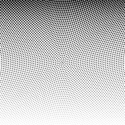 radial dotted halftone background vector image