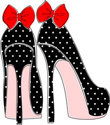 elegant high heels vector image