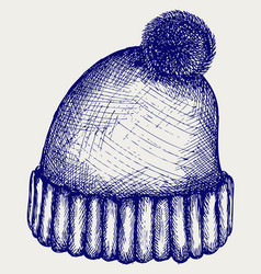 winter hat vector image