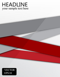 Gray and red banner background design vector