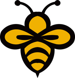 bee animal icon vector image