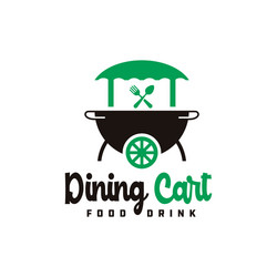 modern logos food carts vector image