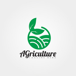 farm icon templatecreative logo designplantation vector image