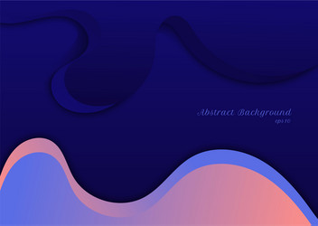 abstract blue and pink wave shape background vector image