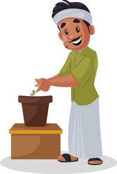 gardener cartoon vector image