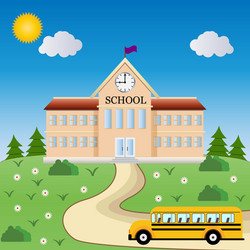 school welcome back to vector image