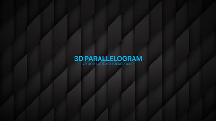 3d parallelogram structure conceptual sci-fi vector image