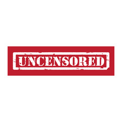 red stamp uncensored vector image