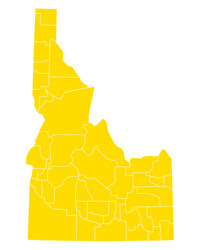 map of idaho vector image