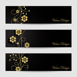 set of horizontal banners vector image