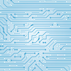 abstract background with high tech circuit vector image