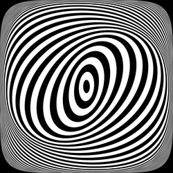 op art pattern vector image