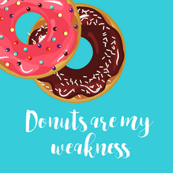 donuts with glaze vector image