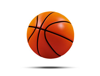 basketball ball isolated on a white vector image