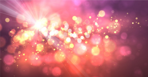 magic background with bokeh and stars vector image