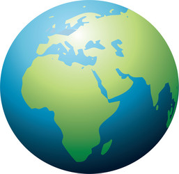 globe icon vector image