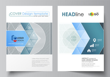 business templates for brochure flyer report vector image