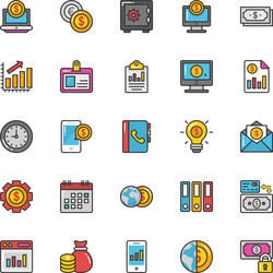 Finance icons 1 vector