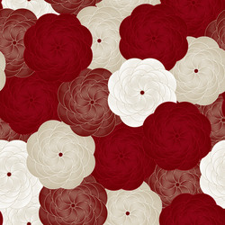 seamless flower pattern beautiful floral vector image