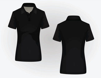 women polo shirt vector image