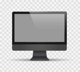 desktop monitor screen vector image